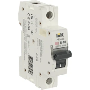 IEK ARMAT Автоматический выключатель M06N 1P B 40А - AR-M06N-1-B040 IEK ARMAT Автоматический выключатель M06N 1P B 40А - AR-M06N-1-B040