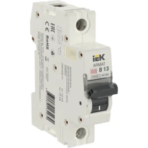 IEK ARMAT Автоматический выключатель M10N 1P B 13А - AR-M10N-1-B013 IEK ARMAT Автоматический выключатель M10N 1P B 13А - AR-M10N-1-B013