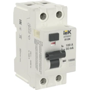 IEK ARMAT Выключатель дифференциального тока R10N 2P 100А 30мА тип A - AR-R10N-2-100A030 IEK ARMAT Выключатель дифференциального тока R10N 2P 100А 30мА тип A - AR-R10N-2-100A030