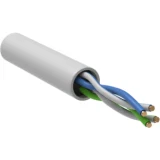 IEK Кабель витая пара U/UTP кат.5E 24AWG 2 пары LSZH INDOOR 1м белый GENERICA