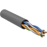 IEK Кабель витая пара U/UTP кат.5E 4 пары 24 AWG PVC 1м серый GENERICA