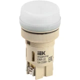 IEK Лампа ENR-22 сигнальная d=22мм белый неон/240В цилиндр