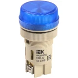 IEK Лампа ENR-22 сигнальная d=22мм синий неон/240В цилиндр