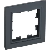 IEK BRITE Рамка 1-местная РУ-1-БрГ графит