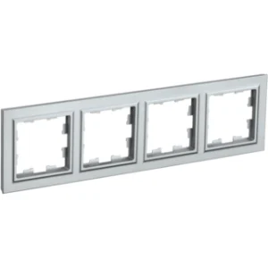 IEK BRITE Рамка 4-местная РУ-4-БрА алюминий - BR-M42-K47 IEK BRITE Рамка 4-местная РУ-4-БрА алюминий - BR-M42-K47
