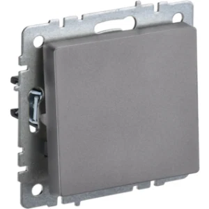 IEK BRITE Выключатель 1-клавишный 10А ВС10-1-0-БрС сталь - BR-V10-0-10-K46 IEK BRITE Выключатель 1-клавишный 10А ВС10-1-0-БрС сталь - BR-V10-0-10-K46