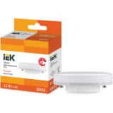IEK Лампа светодиодная T75 таблетка 12Вт 230В 3000К GX53