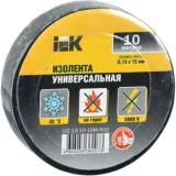 IEK Изолента 0,13х15мм черная 10м