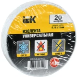IEK Изолента 0,13х15мм белая 20м ИЭК