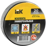 IEK Изолента 0,13х15мм черная 20м ИЭК