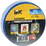 IEK Изолента 0,13х15мм синяя 20м ИЭК