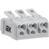 IEK Клемма пружинная соединительная КСП3-L+N+PE