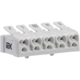 IEK Клемма пружинная соединительная КСПн5-3L+N+PE