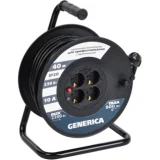 IEK Катушка УК40 с термозащитой 4 места 2P+PE/40м 3х1,0мм2 GENERICA
