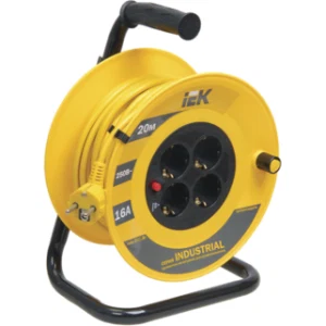 IEK Катушка УК20 с термозащитой 4 места 2P+PE/20м 3х1,5мм2 INDUSTRIAL - WKP15-16-04-20 IEK Катушка УК20 с термозащитой 4 места 2P+PE/20м 3х1,5мм2 INDUSTRIAL - WKP15-16-04-20